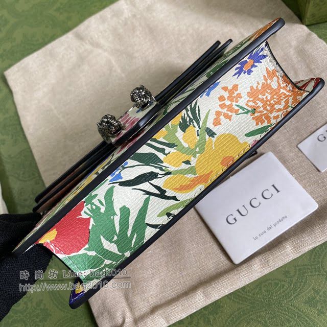 Gucci专柜新款女包, 古驰Dionysus花卉印花迷你链条包酒神包 Gucci手提肩背斜挎包 476432  gdj1694
